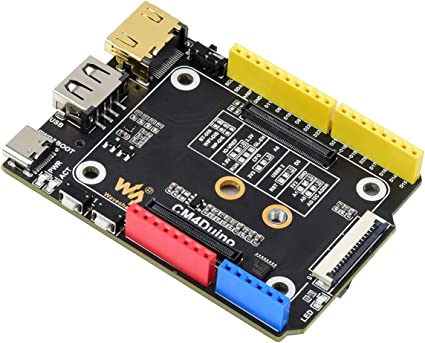 CM4-Duino Base Board for Raspberry Pi Compute Module 4,M.2 M Key Slot, for Connecting Communication Module or NVME SSD,MIPI CSI-2,USB 2.0 Type A,HDMI Port