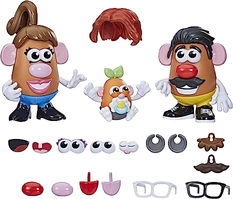 My Little Pony Potato Head Create Your Potato Head Family Toy For Kids Ages 2 and Up, Includes 45 Pieces to Create and Customize Potato Families