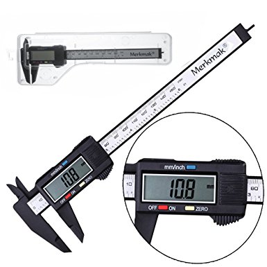 150mm 6inch Digital Vernier Caliper Electronic LCD Plastic Caliper Gauge Micrometer Ruler Carbon Fiber Micrometer Measuring Tool
