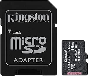 Kingston Industrial 16GB microSDHC C10 A1 pSLC Card   SD Adapter SDCIT2/16GB