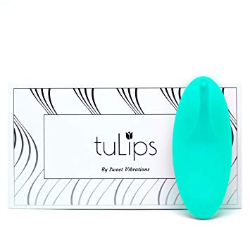 Tulips - Complete Clitoris Vibrator - Sex Toy with 10 Settings for Women and Couples, Waterproof, Body Safe Silicone, Rechargeable, Quiet, by Sweet Vibrations (Mint)