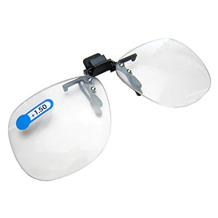 Daiso Japan Optical Clip-on Flip-up Magnifying Reading Glasses  1.50 Diopter