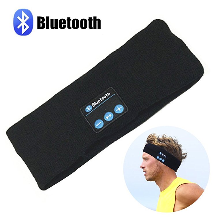 Bluetooth Music Headband, LC-dolida Wireless Bluetooth Sport Headband Stereo Headset Sport Headband Running Yoga Dancing