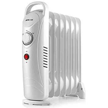 OPOLAR Oil Filled Heater Radiator, No Need to Refill Oil, No Noise, Overheating Protection, Portable & Compact, 13 Inch High, For Small Room of Modest Heating, 700W