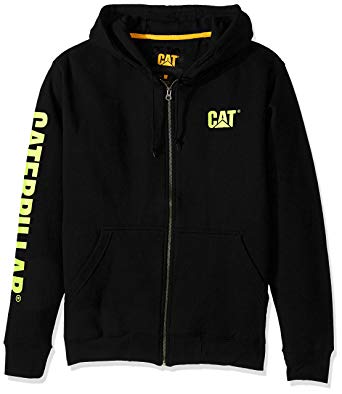 Caterpillar Men's Full Zip Hooded Sweatshirt (Regular and Big & Tall Sizes)