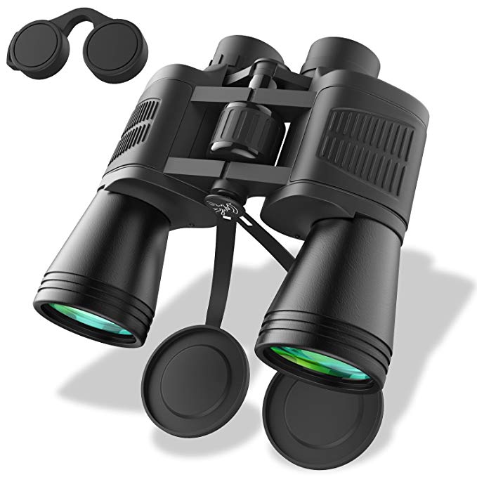 Zvpod 12 x 50 Binoculars for Adults - HD Bird Watching Binocular Compact Wide Angle Fogproof Waterproof BAK4 Prism FMC Lens for Travel Stargazing Hunting Concerts Sports w/Strap Carrying Bag