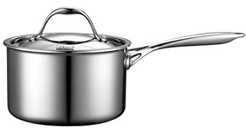 Cooks Standard Multi-Ply Clad Stainless-Steel 3-Quart Covered Sauce Pan