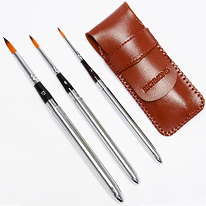 Artist Travel Brush Set - Compact Pocket Design Ideal for watercolours and acrylics