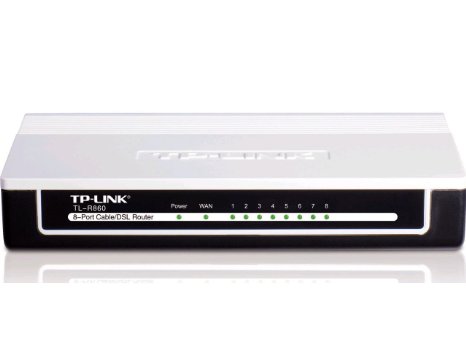 TP-LINK TL-R860 Advanced 8-Port Cable/DSL Router, 1 WAN Port, 8 LAN Ports