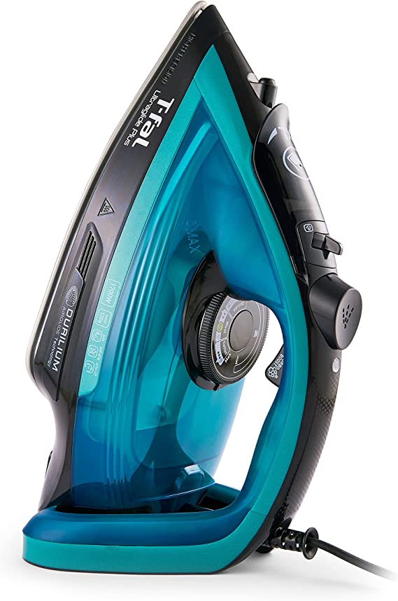 T-Fal Ultraglide Plus Steam & Garment Iron with Durilium Soleplate, 1700 watts, Teal, FV5841U0