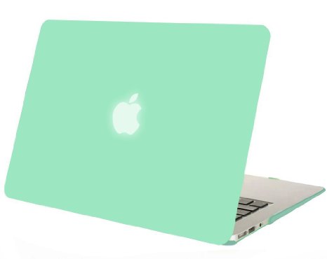 Mosiso MacBook Air 13 Case, Ultra Slim Plastic See Through Hard Shell Snap On Cover for MacBook Air 13.3" (A1466 & A1369), Mint Green
