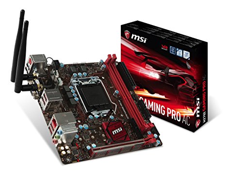 MSI Gaming Intel H270 DDR4 HDMI USB 3 mini-ITX Motherboard (H270I GAMING PRO AC)
