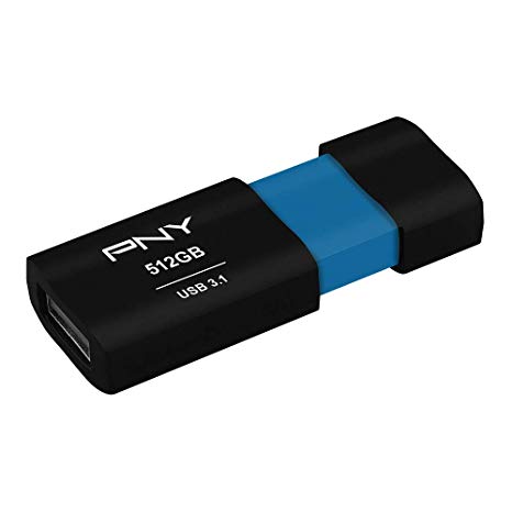 PNY P-FD512ELX-GE Elite-X 512GB USB 3.1 Flash Drive, Read Speeds up to 200MB/sec