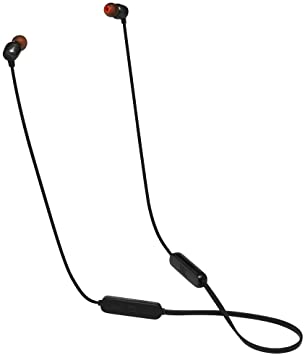 JBL Tune 115BT Wireless In-Ear Bluetooth Headphones with 3-Button Remote/Mic and up to 8 Hours of Playtime - Black