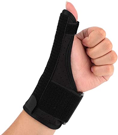 Arthritis Thumb Splint,Spica Support Brace for Right and Left Hand Osteoarthritis Restriction for Pain Sprains Strains Carpal Tunnel & Trigger Finger Immobilizer Wrist Strap Thumb Splint Thumb