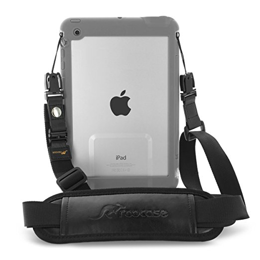 rooCASE Breakaway Clip Safety Shoulder Strap for LifeProof NUUD / FRE iPad Case, Break Away Strap Compatible with LifeProof Case for iPad Pro 9.7, iPad Air 2 1, iPad Mini 4, 3, 2, 1, Black