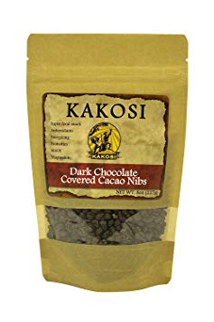 KAKOSI – Dark Chocolate-Covered Cacao Nibs - 8oz Bag