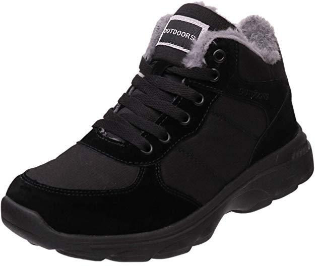 BRONAX Women Fur Lined Ankle Winter Snow Boots