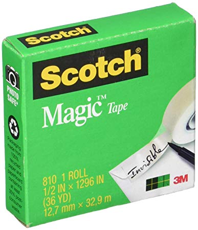 Scotch Magic Tape, 1/2" x 1296"