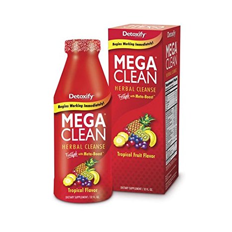 New - Detoxify Mega Clean - Tropical - 32 Oz