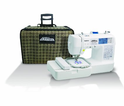 Brother LB6800PRW Project Runway Computerized Embroidery and Sewing Machine with Included Rolling Carrying Case