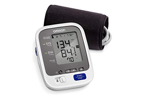 Omron 7 Series Wireless Bluetooth Upper Arm Blood Pressure Monitor with Two User Mode (120 Reading Memory)- Compatible with Alexa