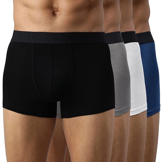 HEELIUM Bamboo Underwear for Men (Trunk) | 3X Softer Than Cotton & Odour Free | Stretchy Fabric & Durable Waistband