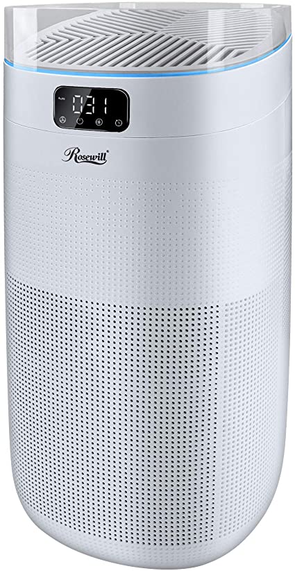 Rosewill True HEPA Large Room Air Purifier For Home or Office | Carbon Filter | UV Light | (RHAP-20001)