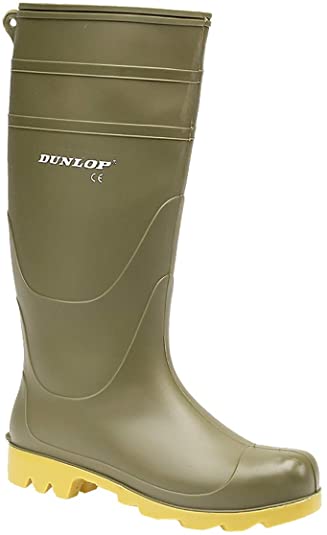 Dunlop Mens Wellington Boots Waterproof Wellington Wellies Boots (8 UK, Green)