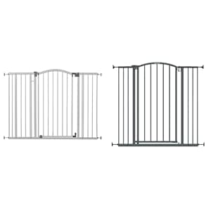 Summer Infant Extra Tall & Wide Safety Pet and Baby Gate, 29.5"-53" Wide & Extra Tall Decor Safety Baby Gate, Gray – 36” Tall