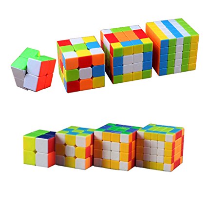 The Speed Puzzle Magic Cube Set Cube Pack (Pack of 2x2x2 , 3x3x3 , 4x4x4 , 5x5x5)