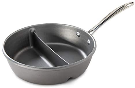 Nordic Ware Divided Sauce Pan, 2-in-1, Silver