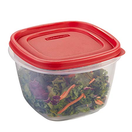 Rubbermaid Easy Find Lid 7-Cup Food Storage Container, Red