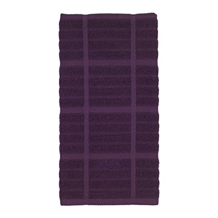 All-Clad Textiles 100-Percent Combed Terry Loop Cotton Kitchen Towel, Oversized, Highly Absorbent and Anti-Microbial, 17-inch by 30-inch, Solid, Plum