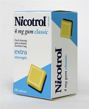 Nicotrol Nicotine Gum 4mg Classic Flavor 3 Boxes 315 Pieces