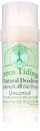 Green Tidings All Natural Deodorant *Extra Strength, All Day Protection* 2.7 oz Unscented