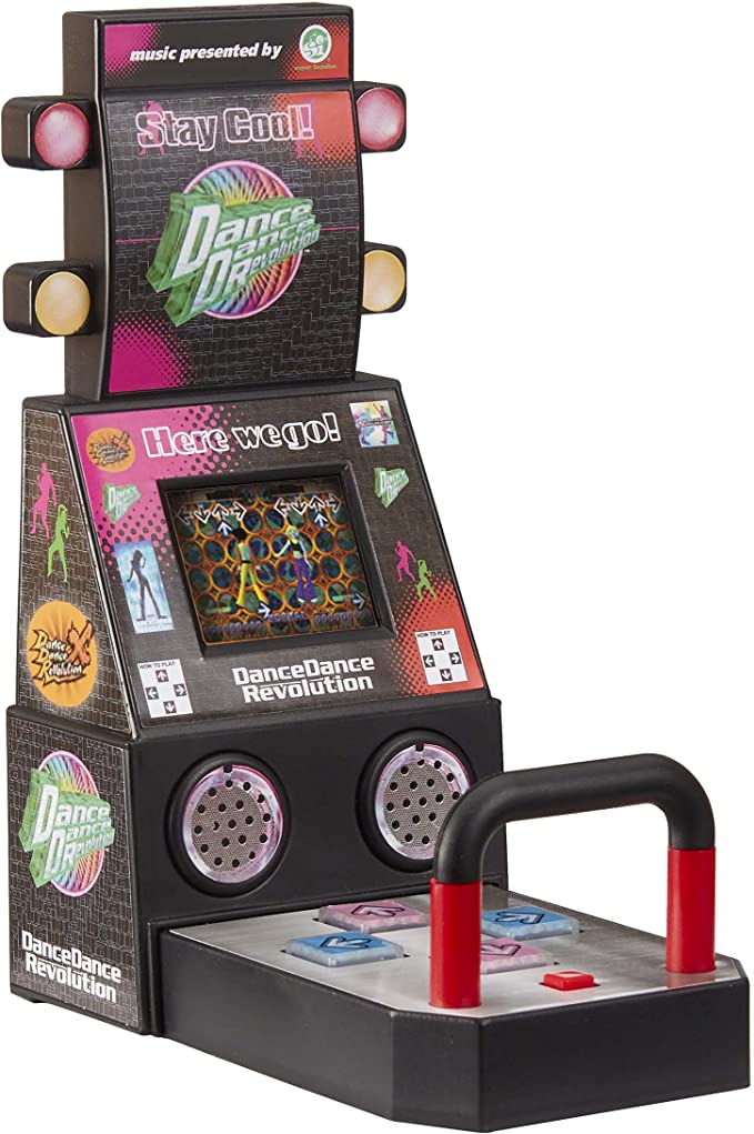 Tiny Arcade Boardwalk Arcade Dance Dance Revolution, Red, Miniature