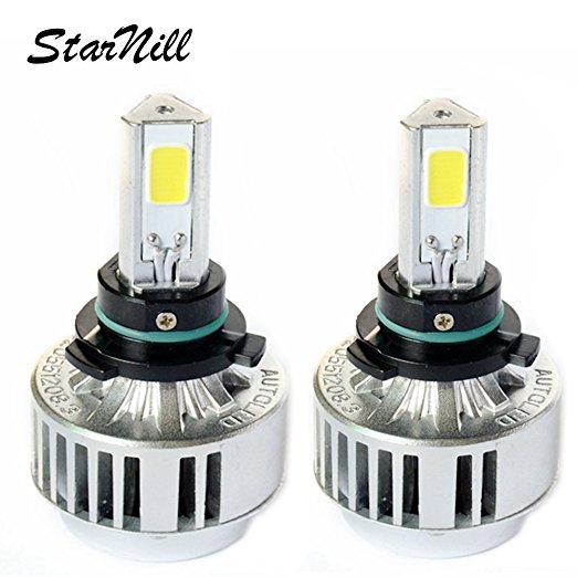 Starnill LED Headlight Conversion Kit - All Bulb Sizes - 72W 6600LM COB LED - Replaces Halogen & HID Bulbs (9006)