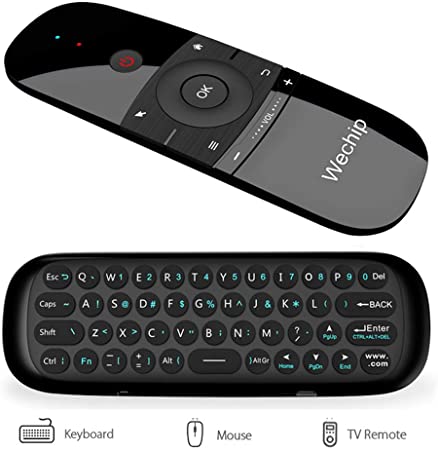 WeChip Air Mouse Remote with Keyboard for Android TV Box, Smart TV, Computer, Laptop, Projector, HTPC, Media Player