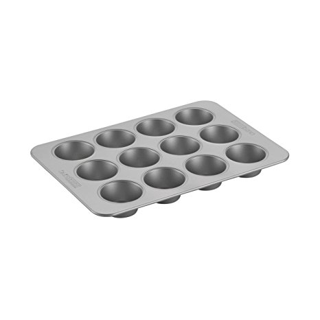 Cake Boss Professional Nonstick Bakeware 12-Cup Muffin Pan, Silver