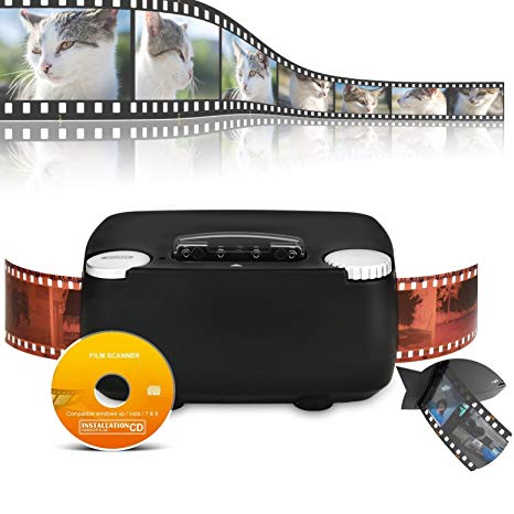 Slide & Film Scanner for 135 / 35mm Negative & Slide Digitizing, compatible with Windows XP/Vista/ 7/8/10