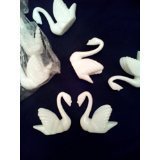 1 1/2" Tall, All-White Plastic Swan Party Favor. Bag of 36. …