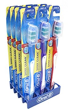 Oral-B 12 Pack - Shiny Clean Soft 35 Toothbrush Package