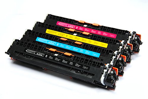 Toners & More ® Compatible Laser Toner Cartridge Set for HP 130A, CF350A Black, CF351A Cyan, CF353A Magenta, CF352A Yellow, Works with HP Color LaserJet Pro MFP M176n, HP Color LaserJet Pro MFP M177fw