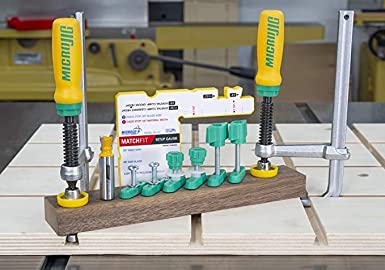 MICROJIG MATCHFIT Dovetail Clamps (2-Pack)   MATCHFIT Variety Hardware Pack