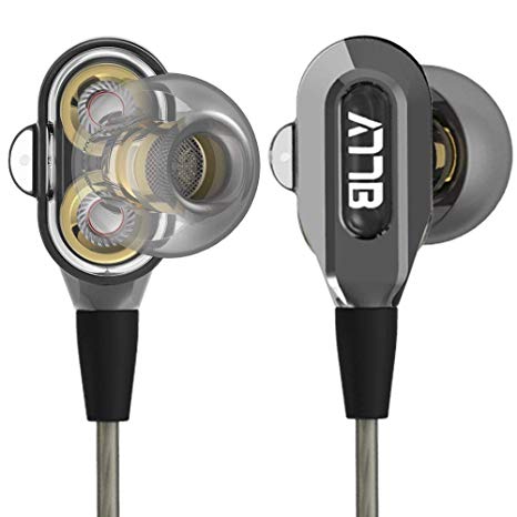 In-ear Headphones, High Resolution Heavy Bass Noise Isolating In-ear Earbuds with Mic for Phone, MP3 Players, Samsung Galaxy, Nokia, HTC