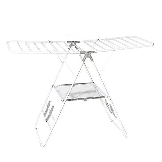 Hamilton Beach 83120 Foldable Clothes, Indoor A- A-Frame Drying Rack White