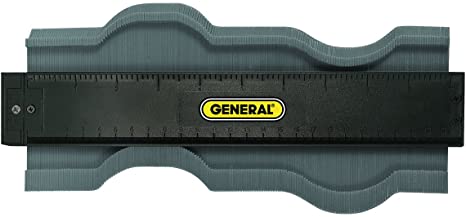 General Tools 833 Plastic Contour Gauge, Profile Gauge, Shape Duplicator, 10-Inch (254mm), Precisely Copy Irregular Shapes For Perfect Fit and Easy Cutting