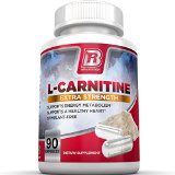 BRI Nutrition L-Carnitine - 90 Count 500mg Capsules - 1000mg Servings