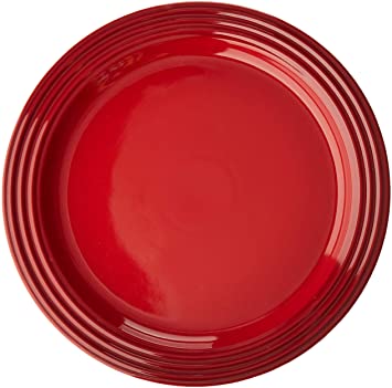 Le Creuset PG9200S4-2767 Dinner Plates (Set of 4), 10.5", Cerise (Cherry Red)